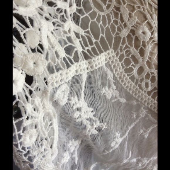 Bathing suit cover Or⚡️GorgeousSheer White Top - Picture 4 of 6