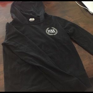 Victorias Secret- hooded ,long sleeve tee-shirt