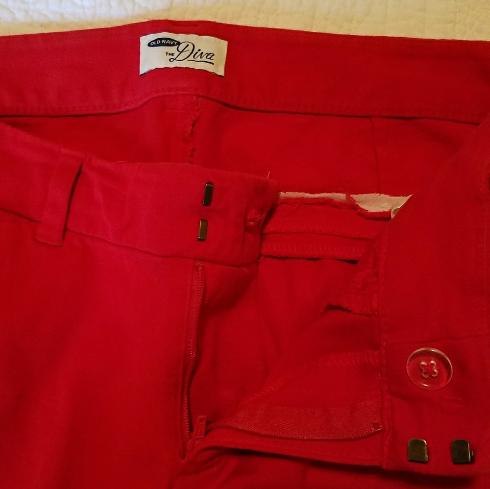 Red old navy pants