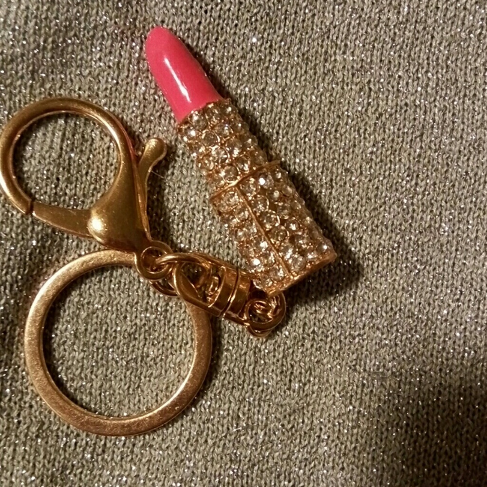 LIPSTICK AND DIAMOND KEYCHAIN - Picture 4 of 4
