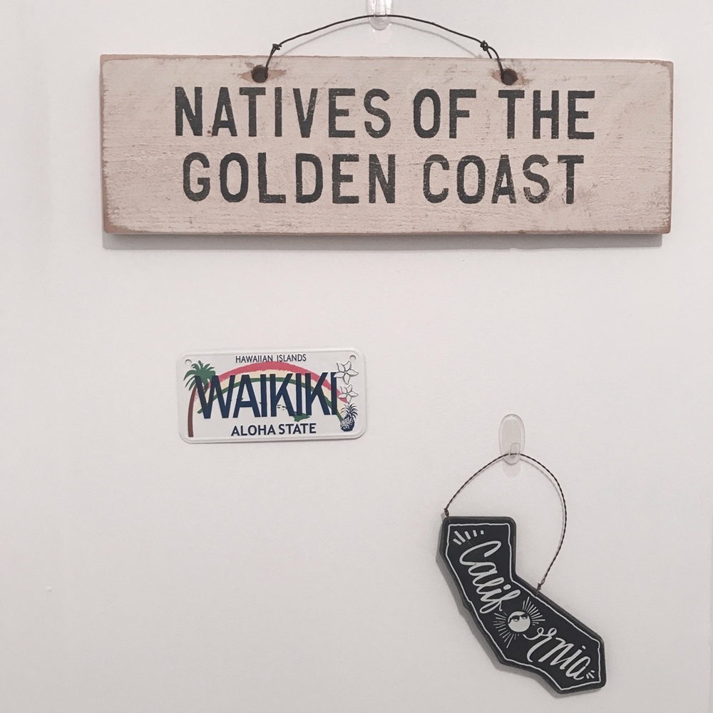 "NATIVES OF THE GOLDEN COAST" Wood Sign
