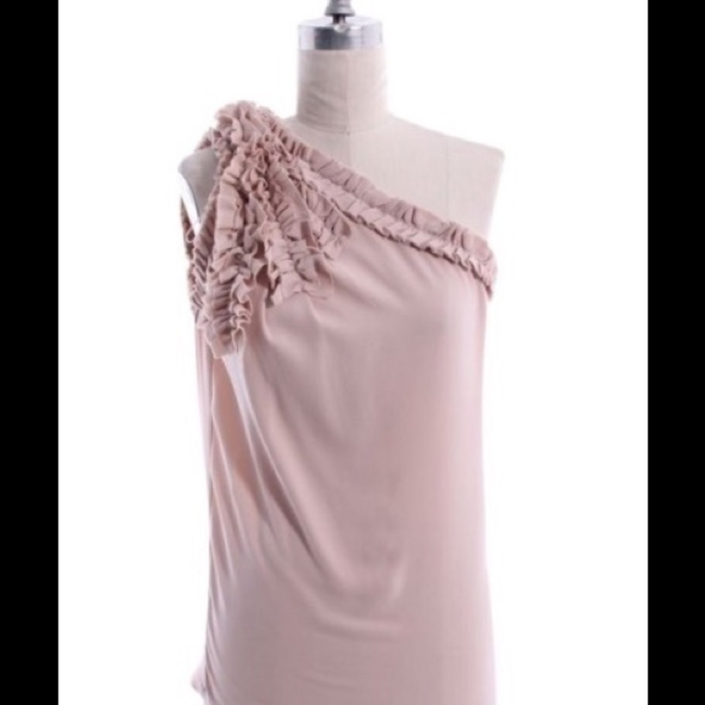 Robert Rodriguez One Shoulder Trim Top