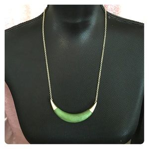 Jasper Crescent Necklace