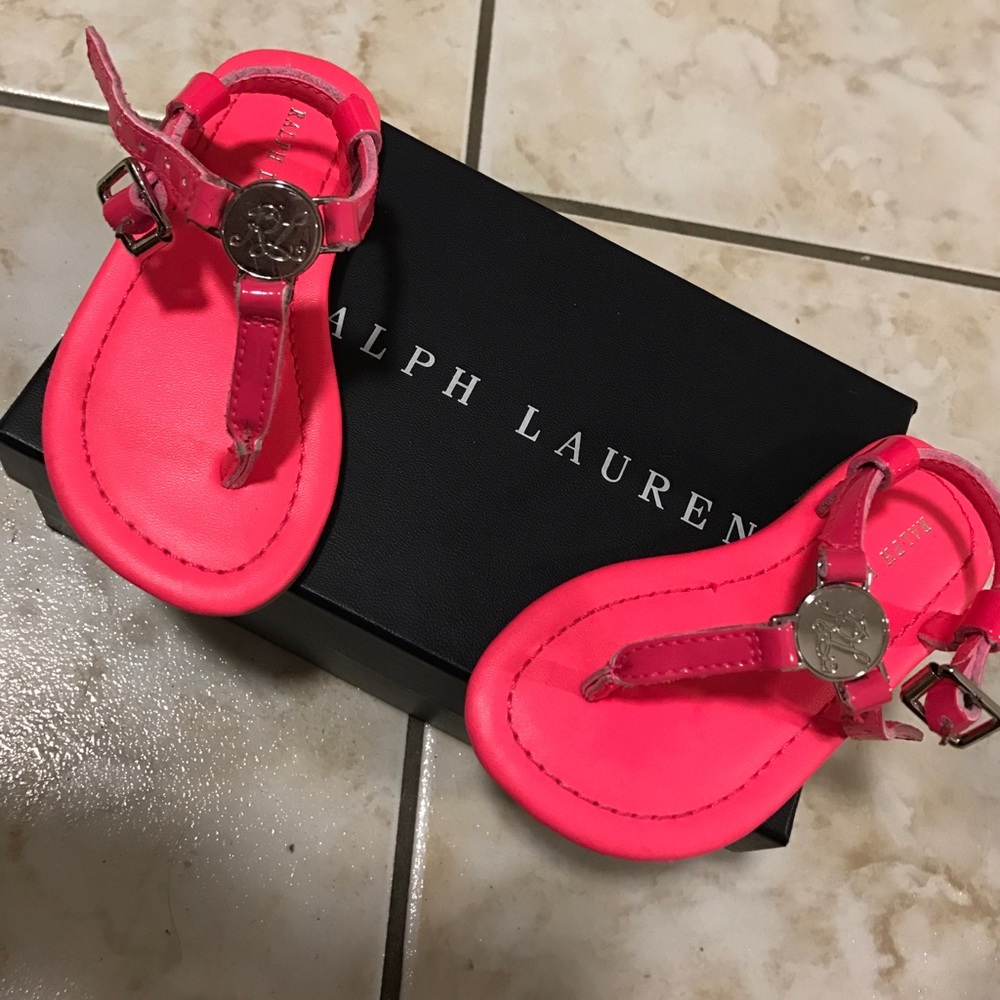 ❌SOLD❌Baby Pink Ralph Lauren Sandals