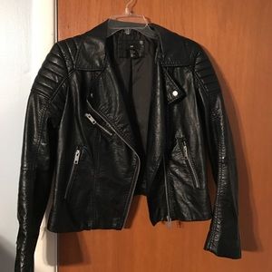 Black Faux Leather Jacket