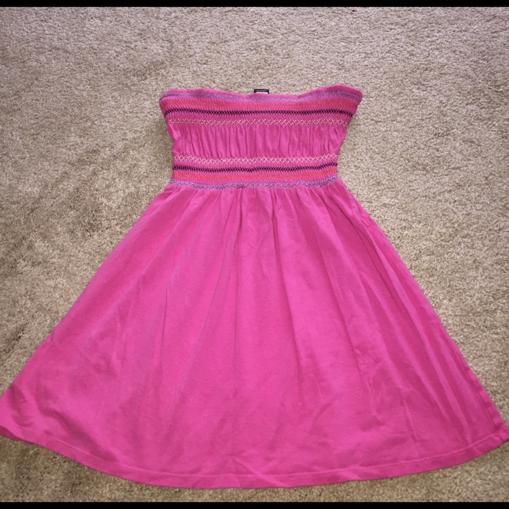 Super soft pink strapless top from VS.