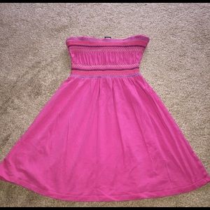 Super soft pink strapless top from VS.