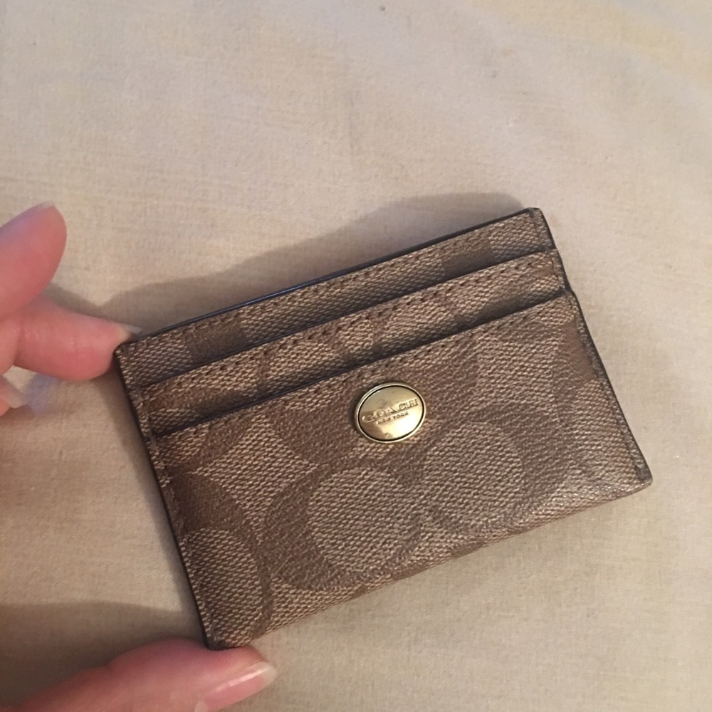 Coach card holder