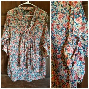 High low tunic blouse