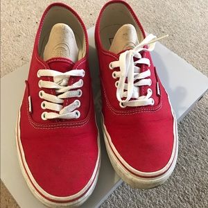 Vans old skool sneaker men US 9.5 red