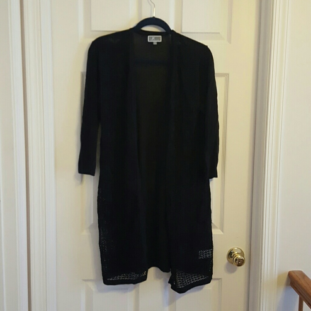 LAST CHANCE SALE - Black duster sweater