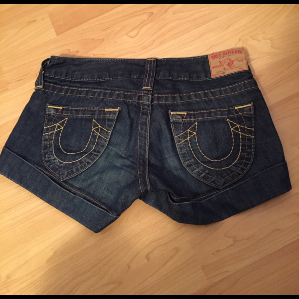 True Religion "Jess" denim shorts size 24