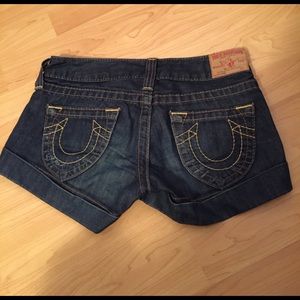 True Religion "Jess" denim shorts size 24