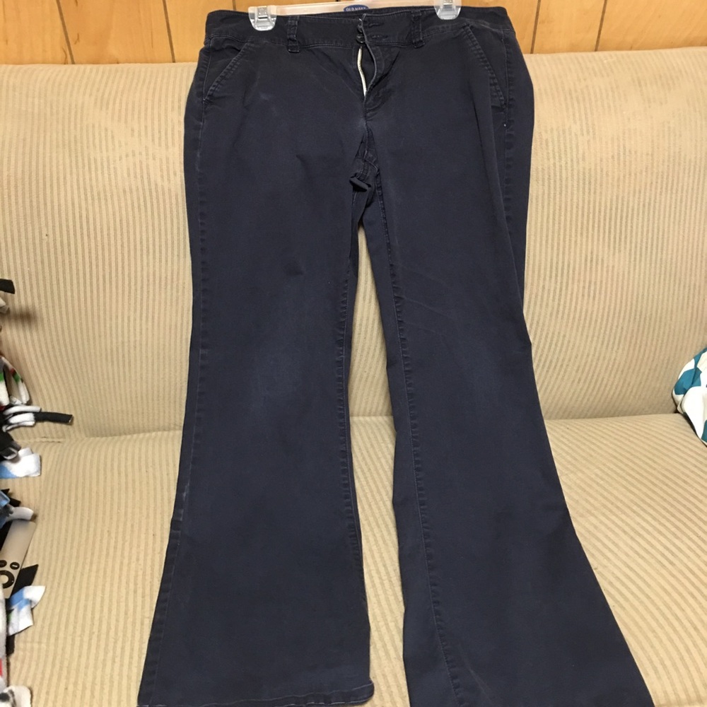 American Eagle dark blue khakis!