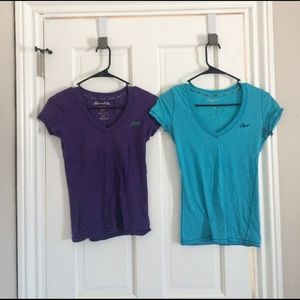 Bundle!!! Aeropostale purple and blue v-neck.
