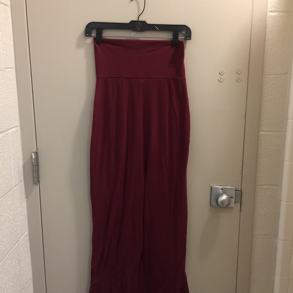 Red Maxi Skirt
