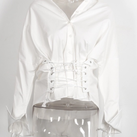 SEMI- Annual SALE ! ! Corset Shirt, TRENDY ! - Picture 3 of 4