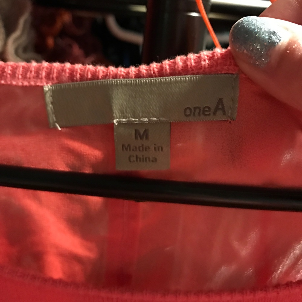 Pink Button Back Sweater - Picture 2 of 3