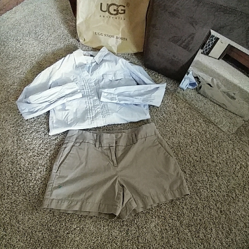 { Loft } Khaki Shorts