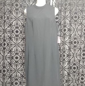 Black Color Block midi Dress