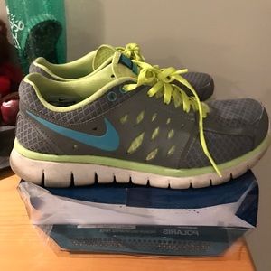 Nike athletic shoes.