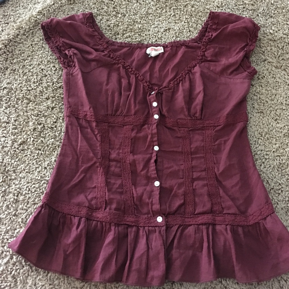 Maroon shirt