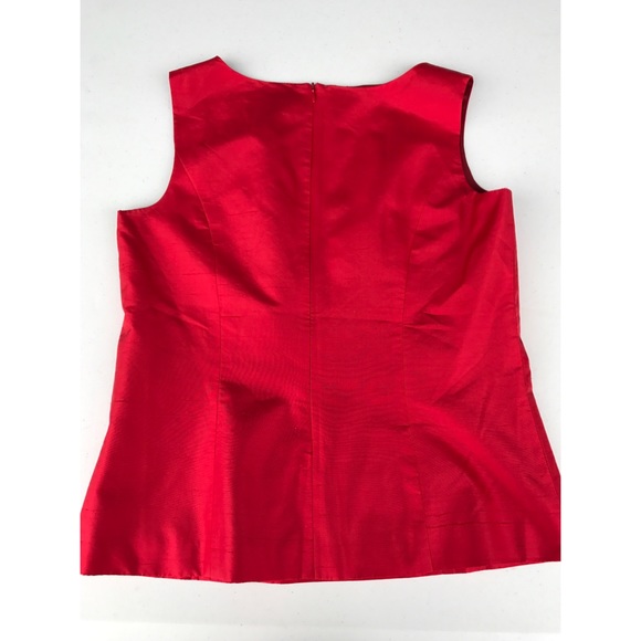 SOLD...M.X.I. Red Silk Tank - Picture 2 of 3