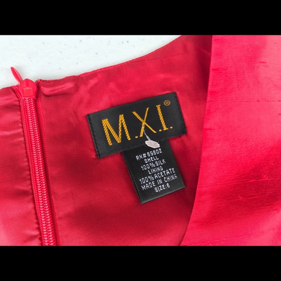 SOLD...M.X.I. Red Silk Tank - Picture 3 of 3