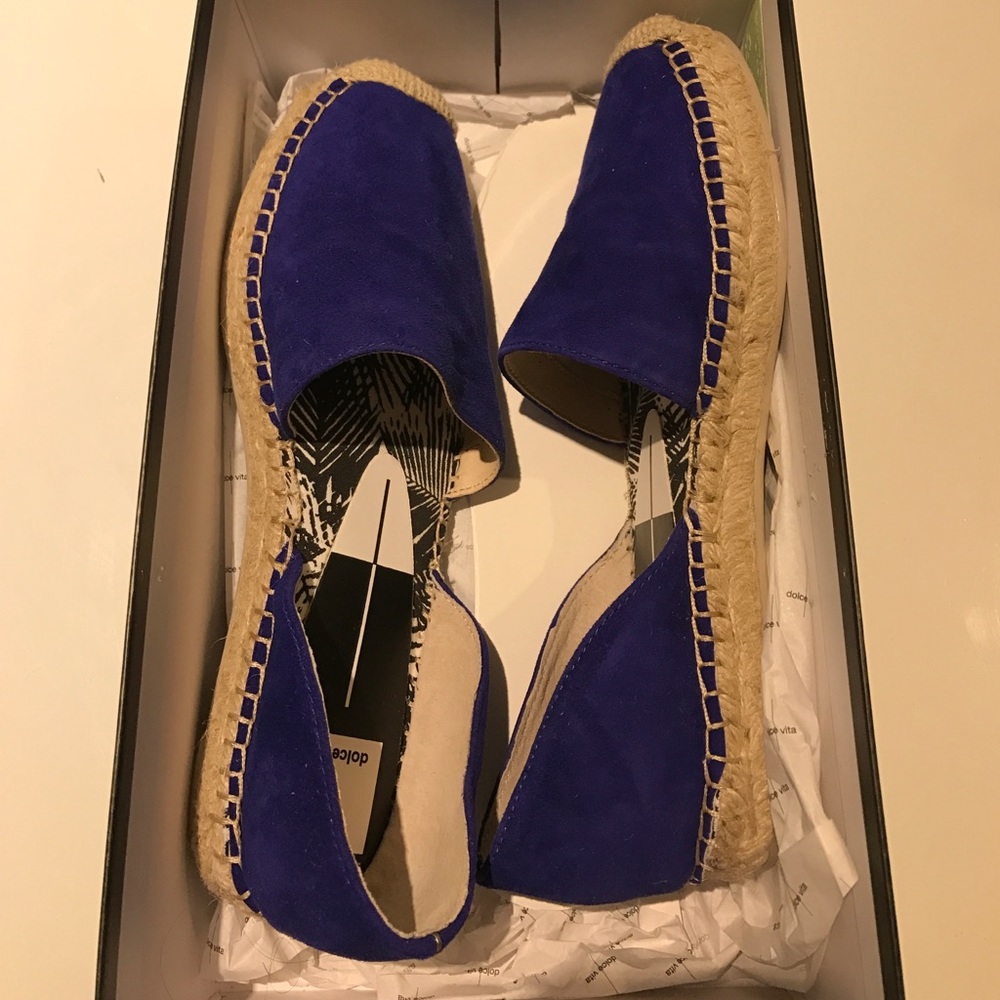 Never Worn Dolce Vita Electric Blue Espadrilles