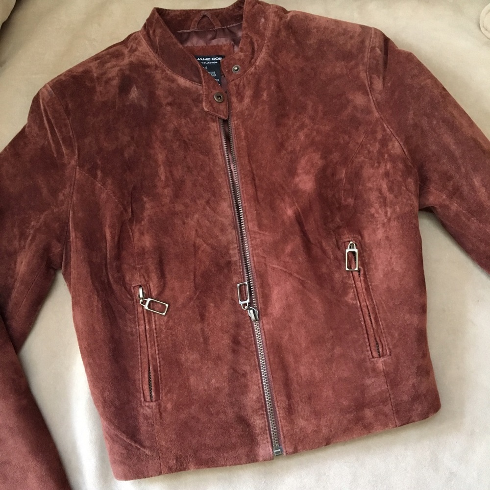 Brown suede jacket