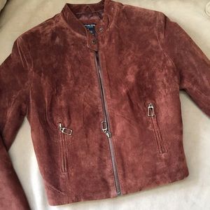 Brown suede jacket