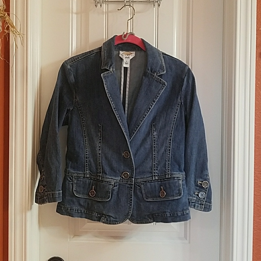 Talbots Denim Jacket - size 8 PETITE