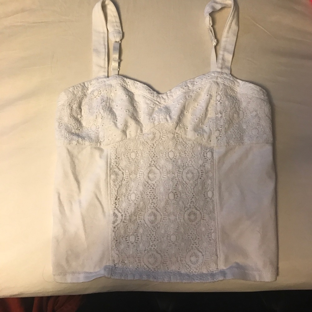 Adorable white crop top