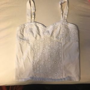 Adorable white crop top