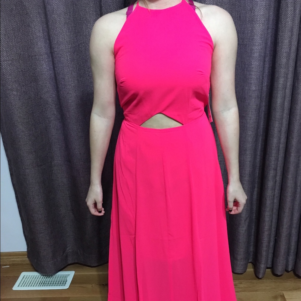 NWT Decree Long Halter Dress