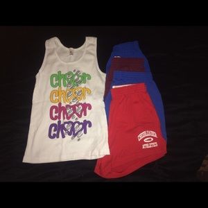 Bundle!! Cheering bundle, tank top and shorts