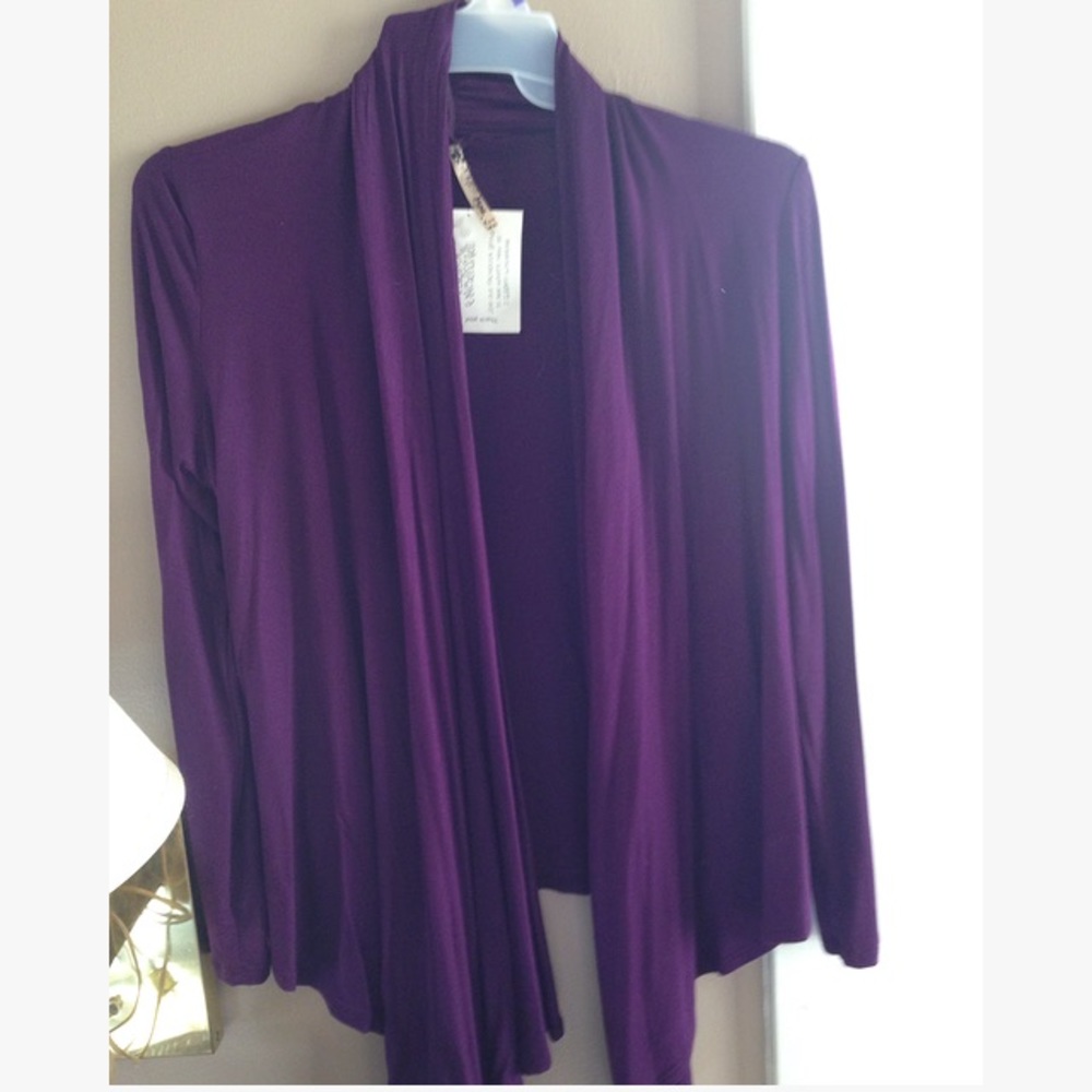 Long sleeve purple top