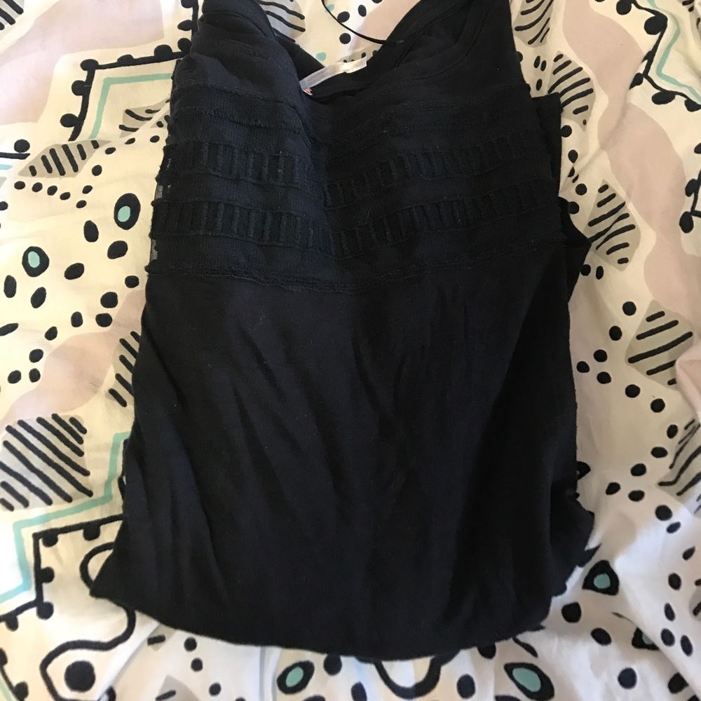 FP Black Long Sleeve Mesh
