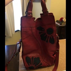 Lucky Red Floral Cross-body