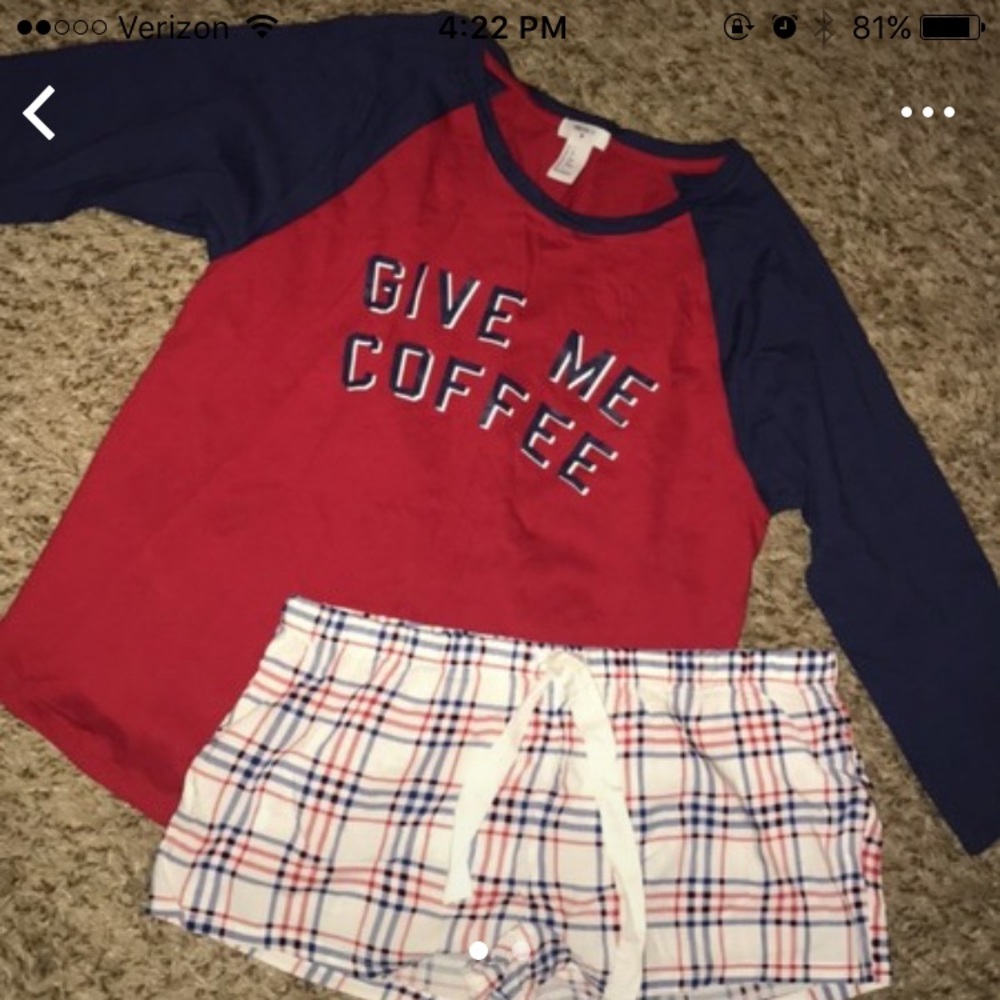 Forever21 "Give Me Coffee" sleepset