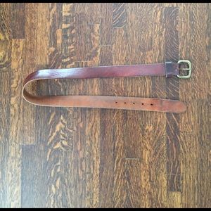 Brown leather belt
