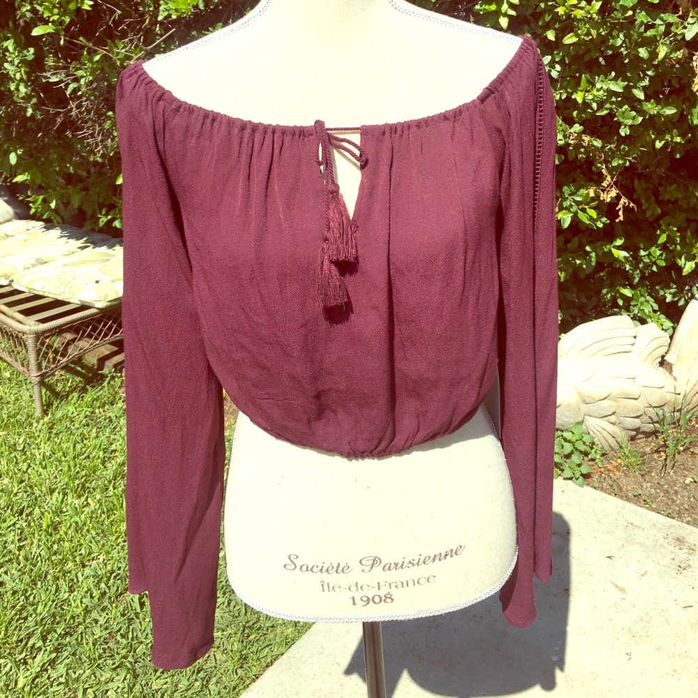 Kendall & Kylie plum top