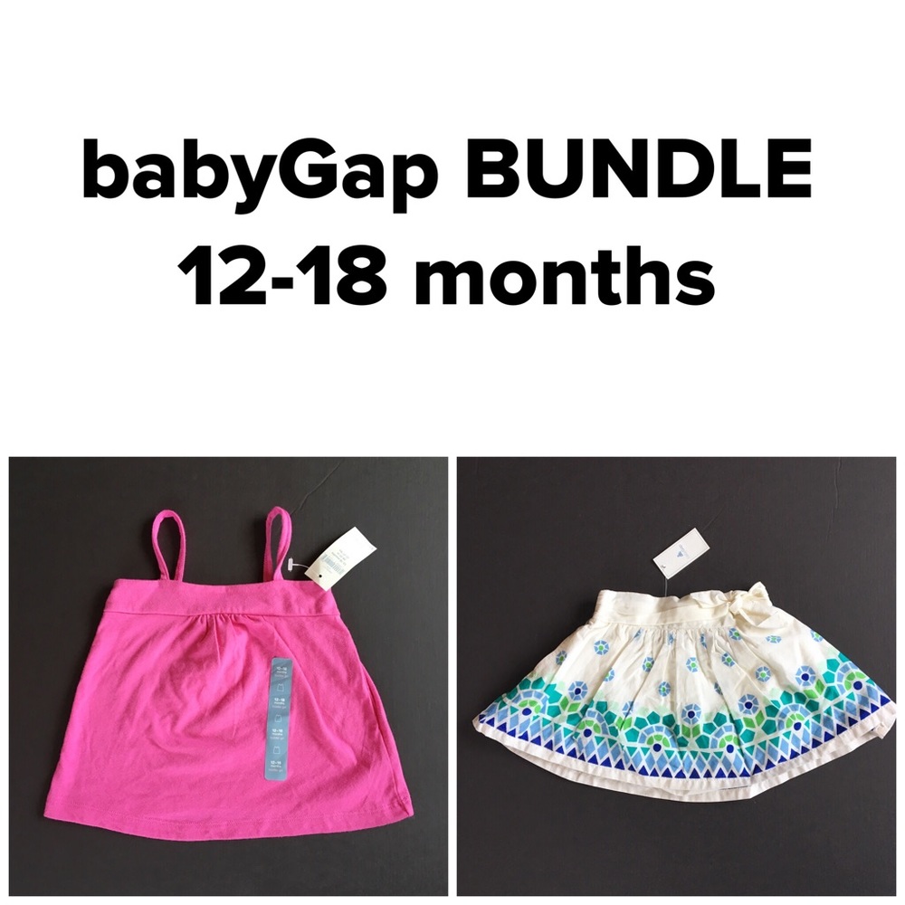 BabyGap skirt and tank top 12-18 months NWT