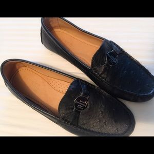 Lauren Ralph Lauren Black Leather Flats