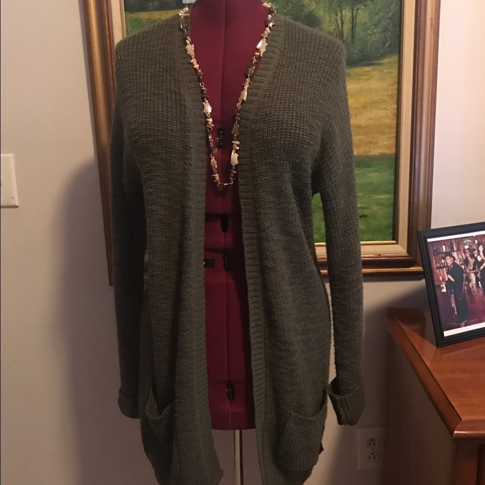 Green Comfy Cardigan