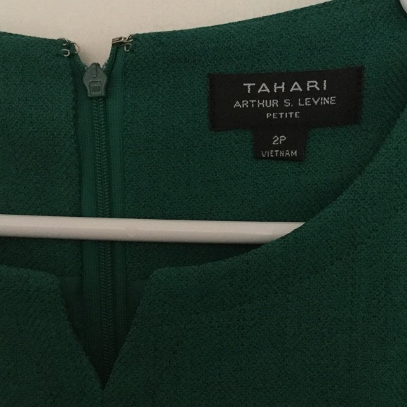 Tahari Emerald Green Sheath Dress - Picture 2 of 4