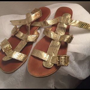 Gold Guess Sandals