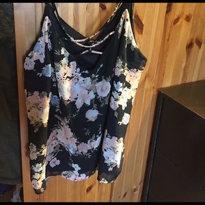 Caged floral Tank top