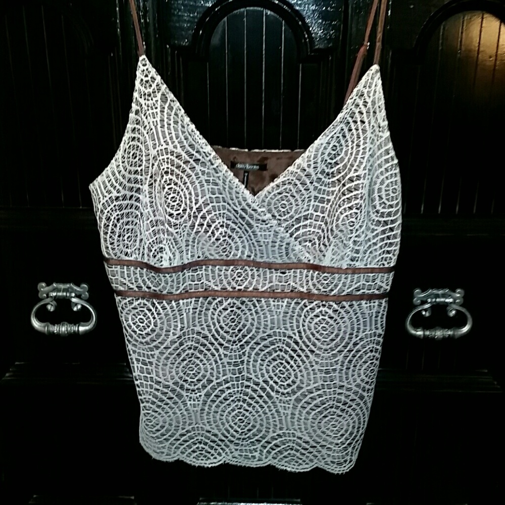 Dasiy Fuentes Satin and Lace Camisole