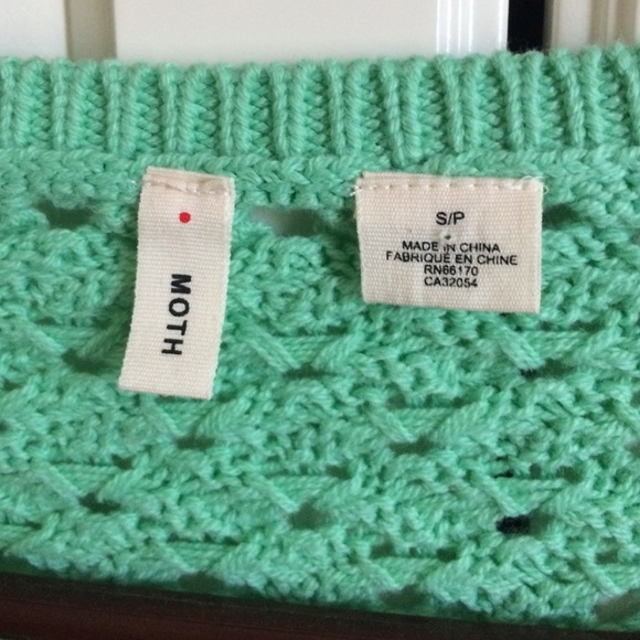 Anthropologie Moth green sweater. Small - Picture 2 of 4